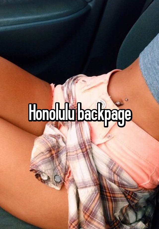 Backpage Oahu.